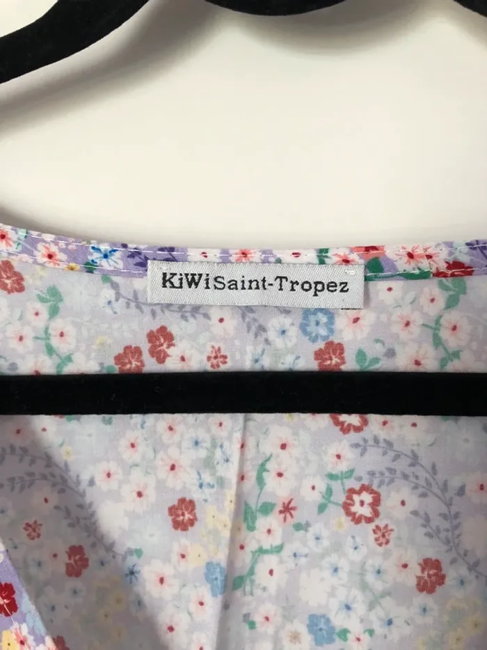 Robe été lila à motifs fleuris Kiwi Saint Tropez M/L - photo numéro 5