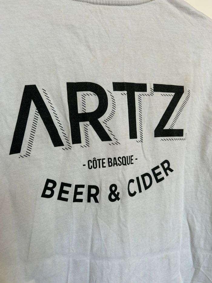 588 – t-shirt blanc et flocage noir Artz Beer & Cider - photo numéro 6