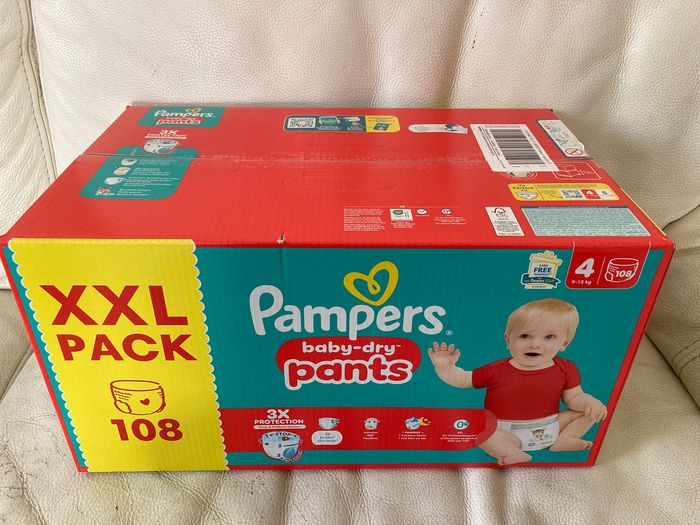 Pack XXL 108 Couches culottes Pampers Baby Dry Pants Taille 4 (9-15 kg) - photo numéro 5