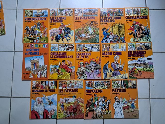 Lot de 14 livres vintage d'histoire