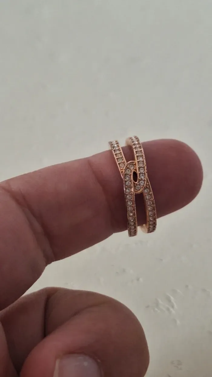 💥 Bague triple en or rose 💥 - photo numéro 11
