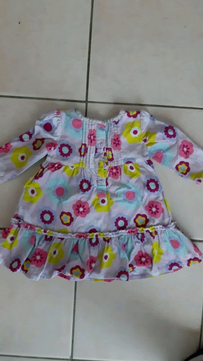 Robe à fleur manche longue fille - photo numéro 3