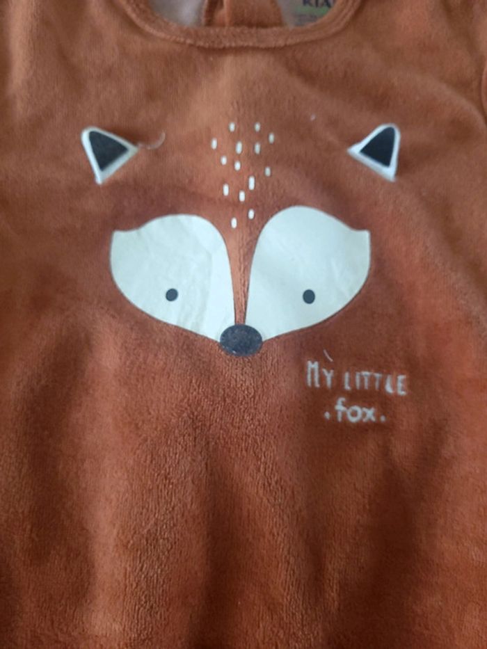 Pyjama velour renard 12 mois - photo numéro 2