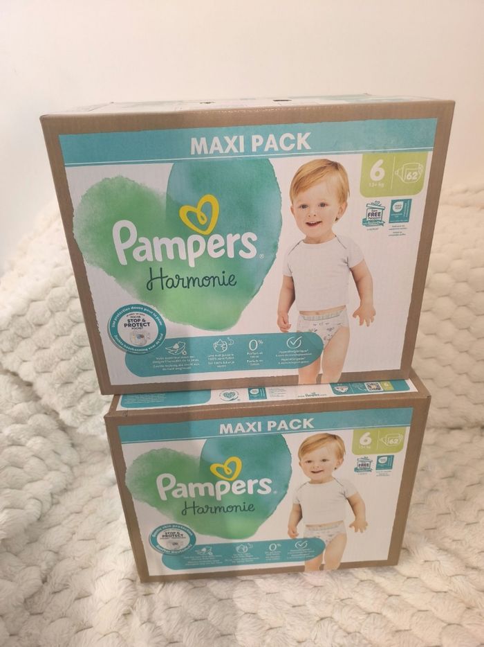 Pampers Harmonie T6 - 2*62 couches
