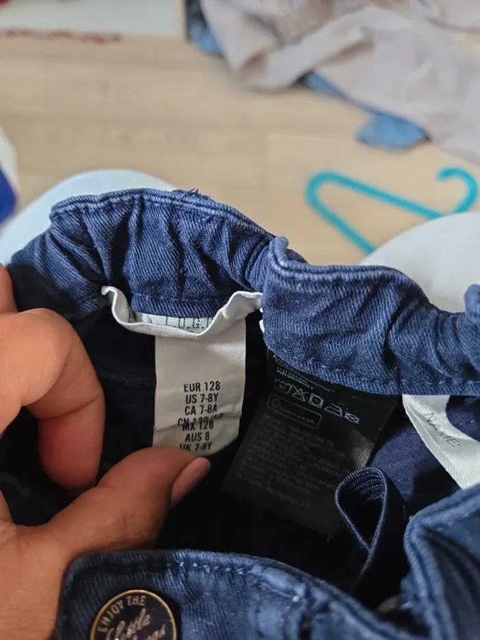 Short en jeans fille taille 7-8ans H&M - photo numéro 3
