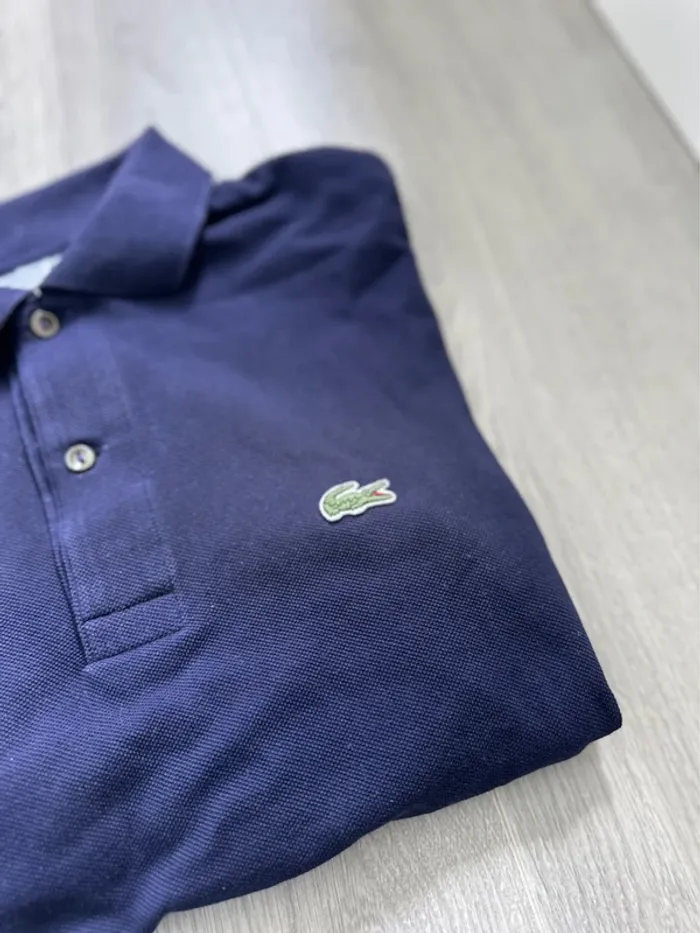 Polo Lacoste bleu marine taille S - photo numéro 3