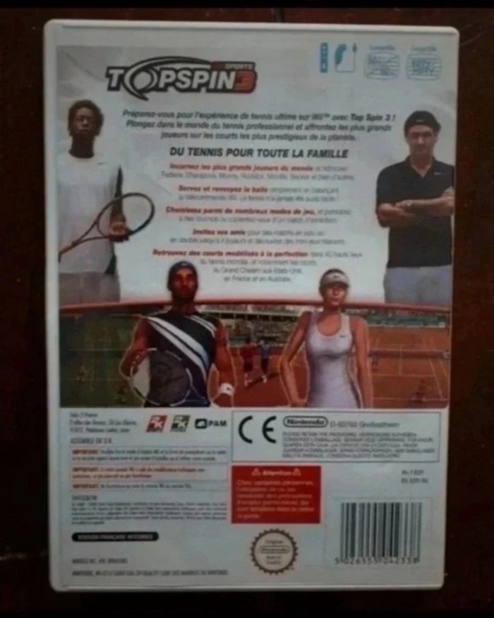 Jeu Wii Topspin 3 - photo numéro 2