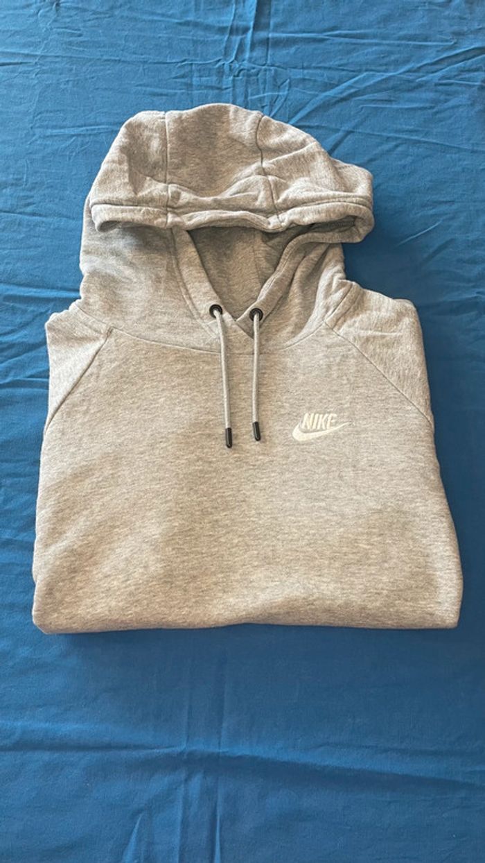Hoodie pull à capuche Nike gris taille S - photo numéro 2