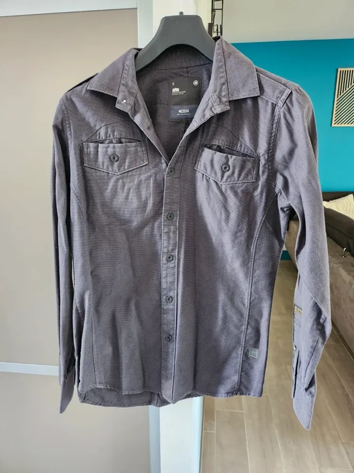 Chemise manches longues G Star en bon état taille S