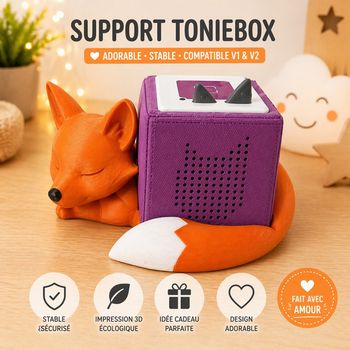 Support Toniebox v1 et v2 renard 
