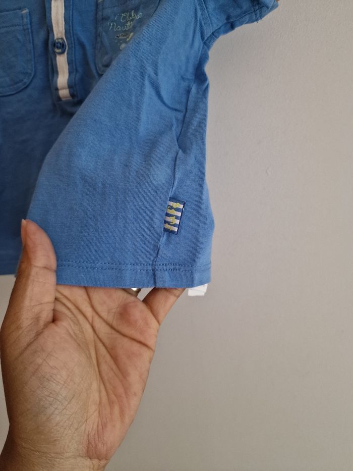 Ensemble short et t-shirt bébé garçon 6 mois sergent major - photo numéro 4