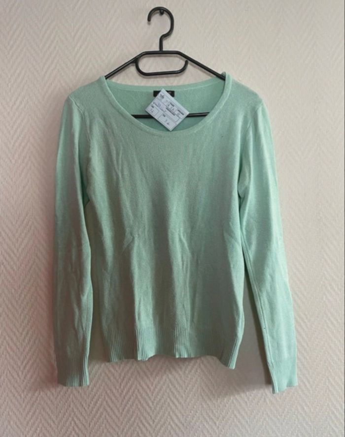 Jolie petit pull vert femme 36S - photo numéro 4
