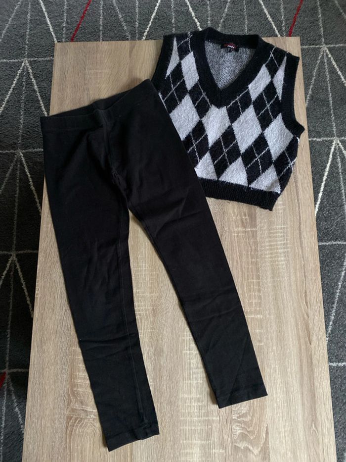 Pull sans manches legging Jennifer