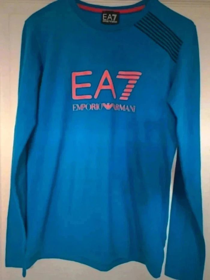 T-shirt bleu - Emporio Armani EA7 - photo numéro 2