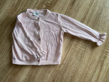 Gilet rose pailletée