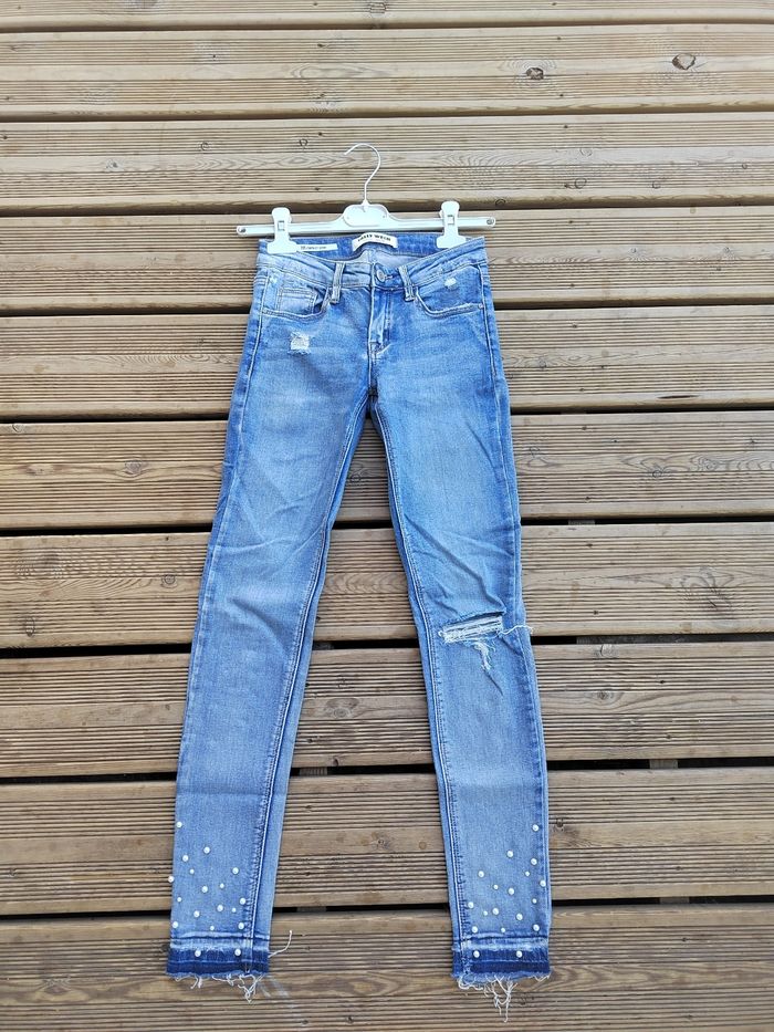 Jean Skinny Femme Taille Basse – Taille 32 / XXS – Très Bon État – Tally Weijl - photo numéro 4
