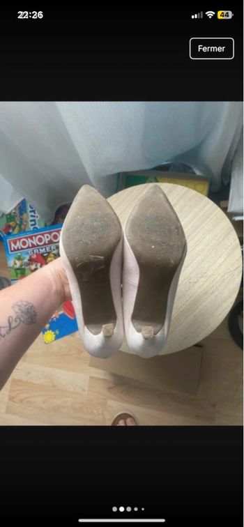 Escarpin rose poudre