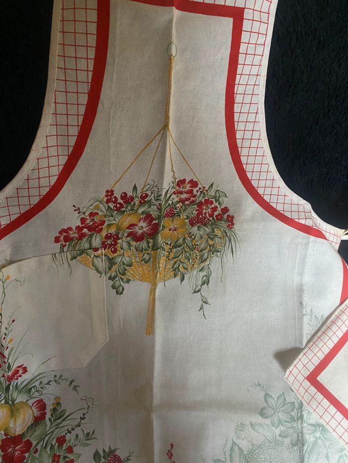 Ensemble tablier torchon manique - photo numéro 6