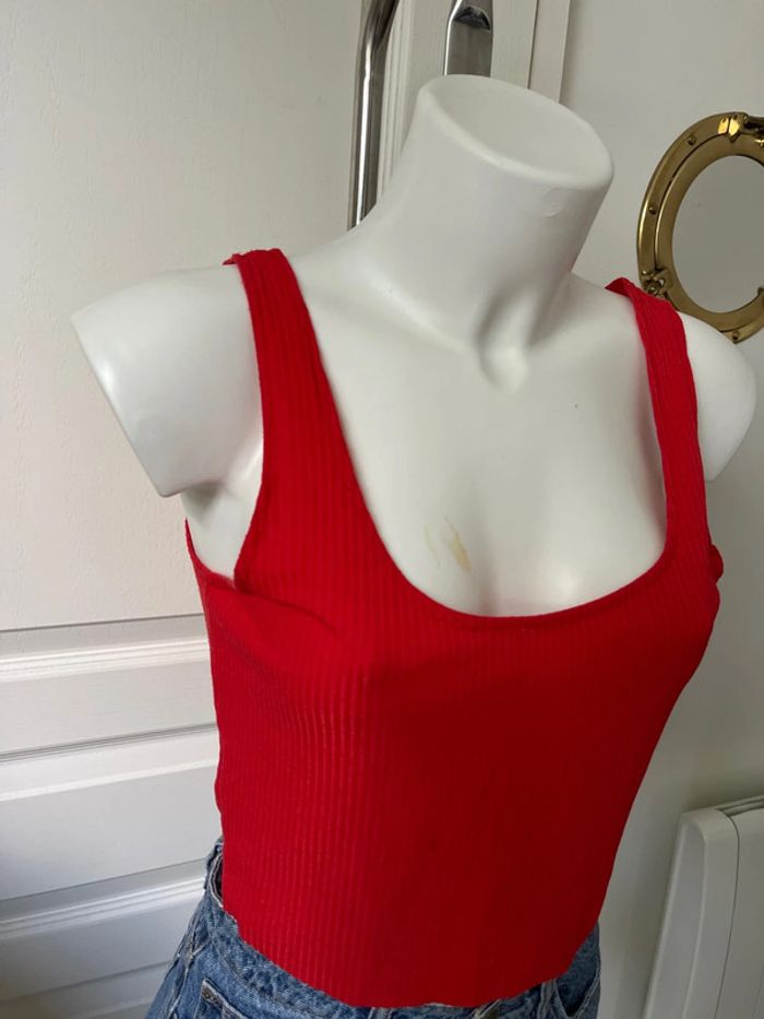 Crop top rouge - photo numéro 3