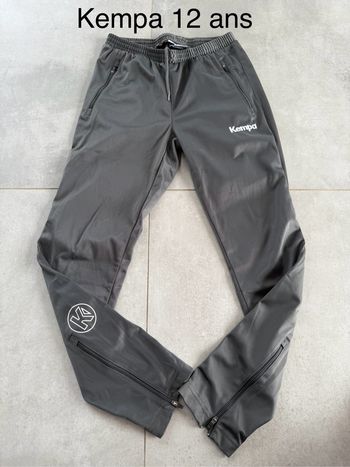 Pantalon de survêtement kempa gris 12 ans 152 cm