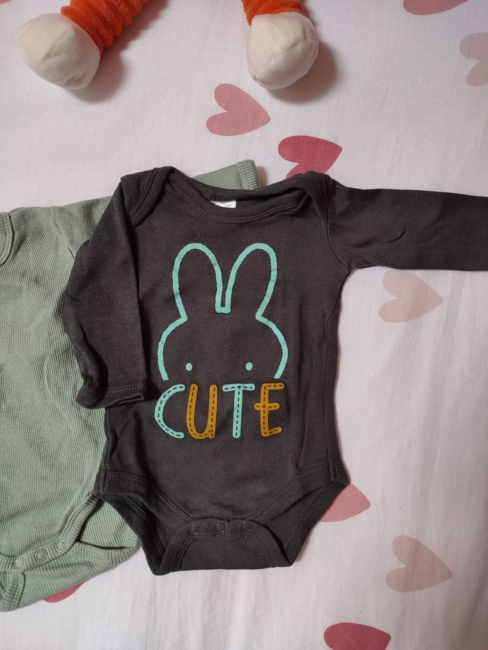 Lot de bodies bébé mixte - 50/56 cm - Très bon état - Miffy/Zeeman - photo numéro 2