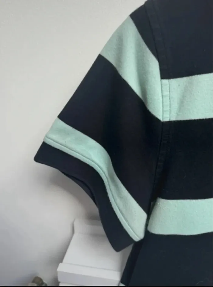 Polo noir et menthe Tommy Hilfiger taille S ou 36 - photo numéro 5