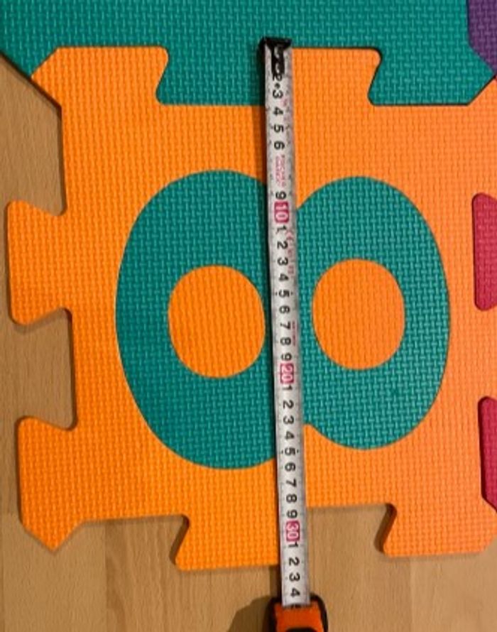 10 dalles tapis puzzle en mousse chiffres 32x32cm - photo numéro 10