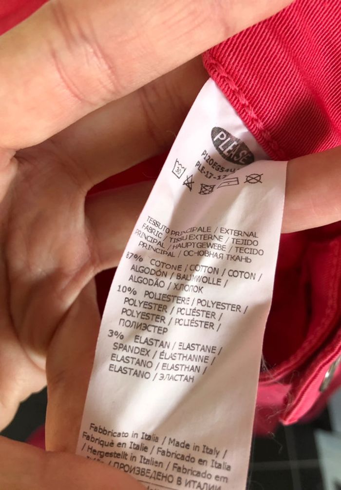 Jean rose vif taille basse slim Please taille Small / 34 36 très bon état - photo numéro 19