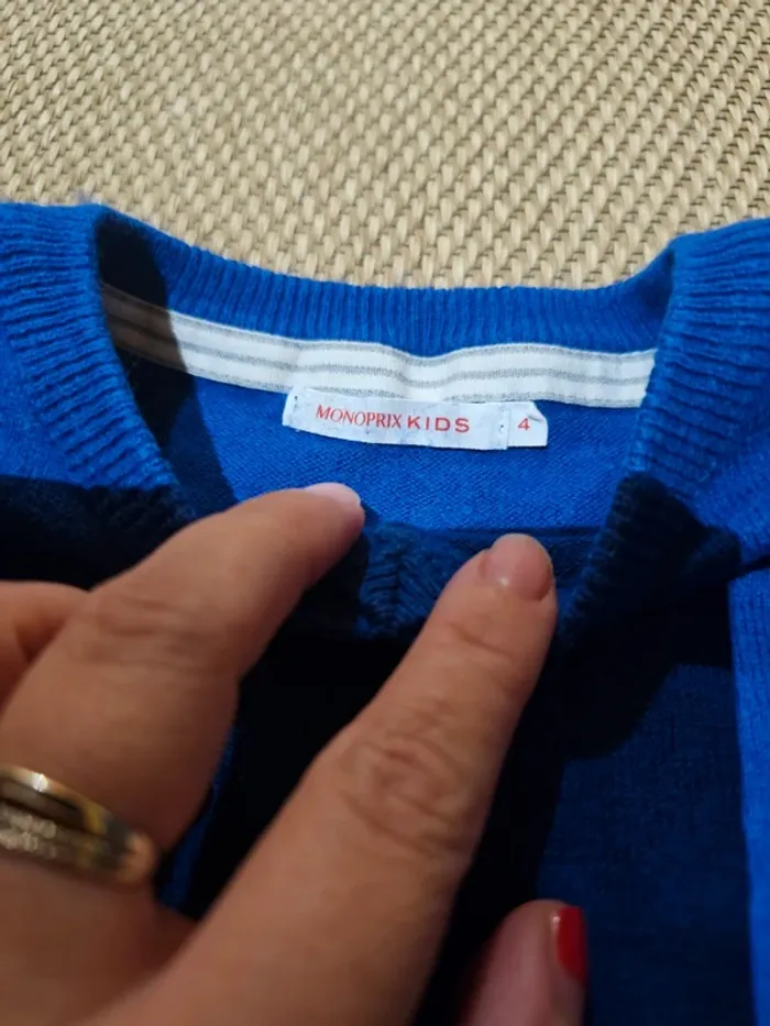 Pull garçon monoprix taille 4 ans - photo numéro 2