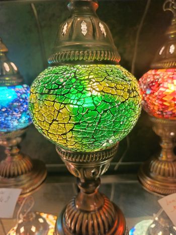 Lampe de chevet Mosaïque de verre neuve