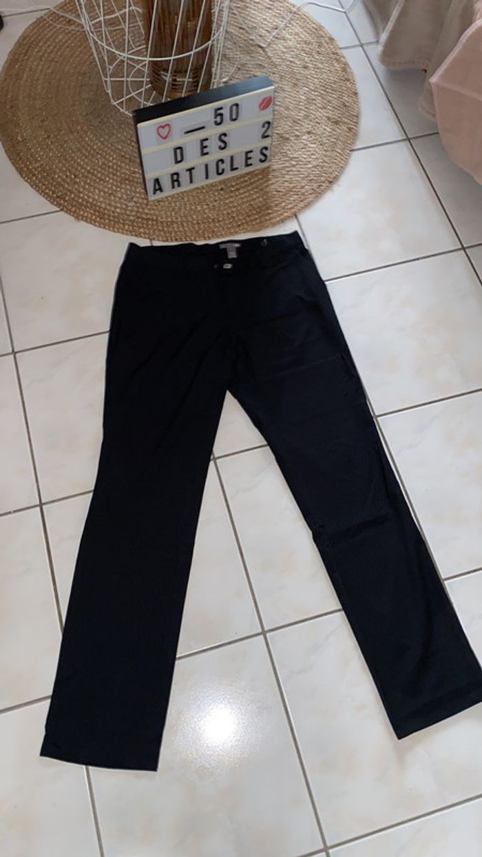 Pantalon de costume homme rayé H&M taille M