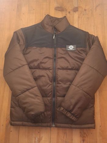 Veste mi saison denim projet marron et noir unisexe - taille S (8)