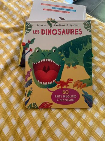 Livre Les dinosaures / Pas a pas