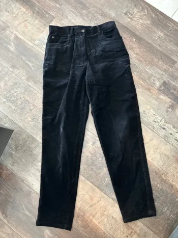 Pantalon noir velours