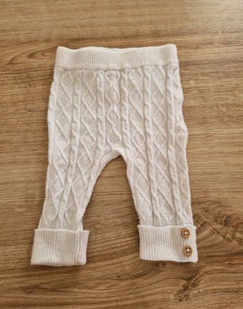 Pantalon en maille torsadée - Mots d'Enfant - 3 mois