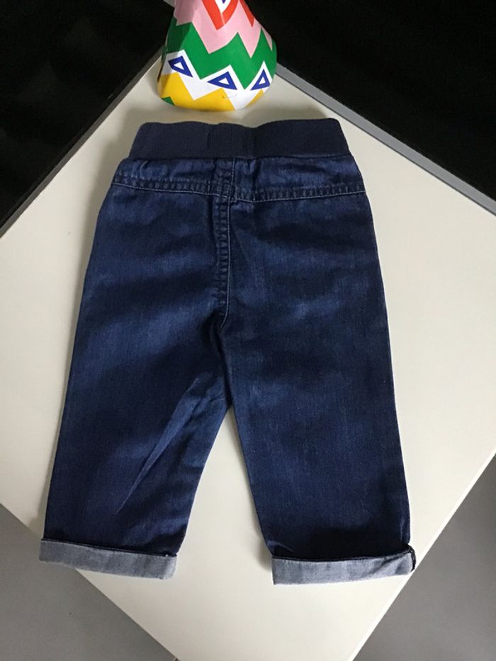 Pantalon jeans 9 mois à revers - photo numéro 2