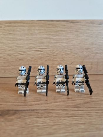 Figurines type lego 4 Clones blanc star wars