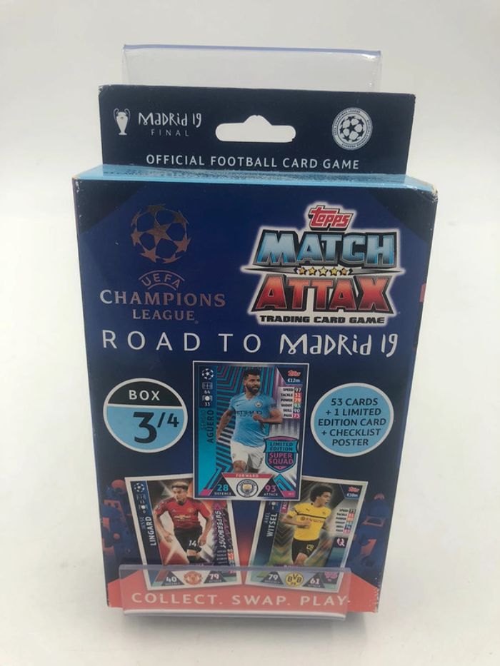 Coffret Topps Match Attax Toad To Madrid 19 UEFA Champions League 3/4 neuf