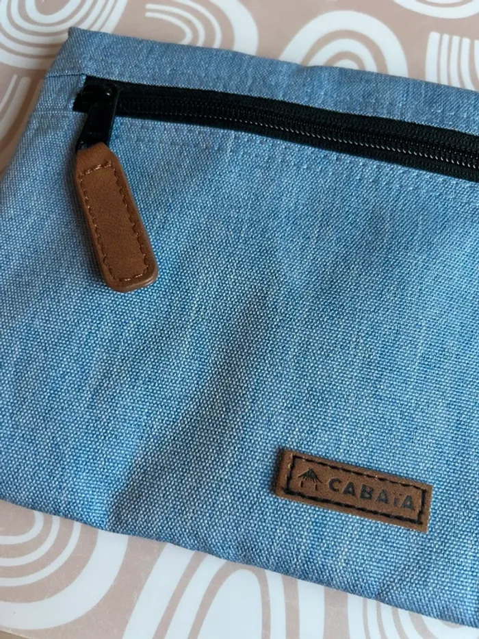 Pochette avant L Cabaïa bleu effet jean - photo numéro 2