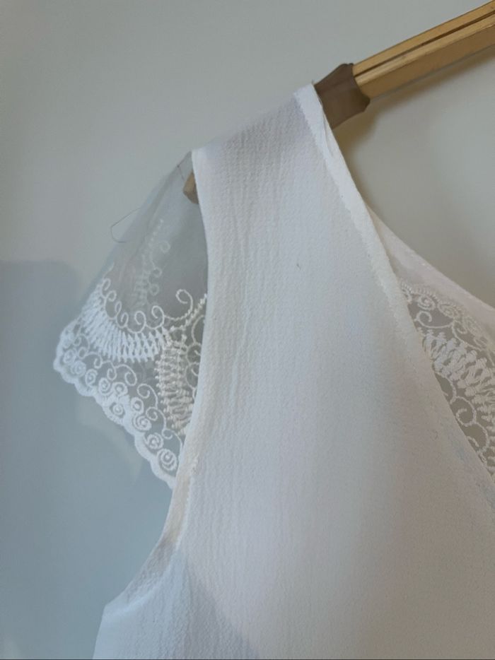 Tu nique blanche dos en V - photo numéro 3