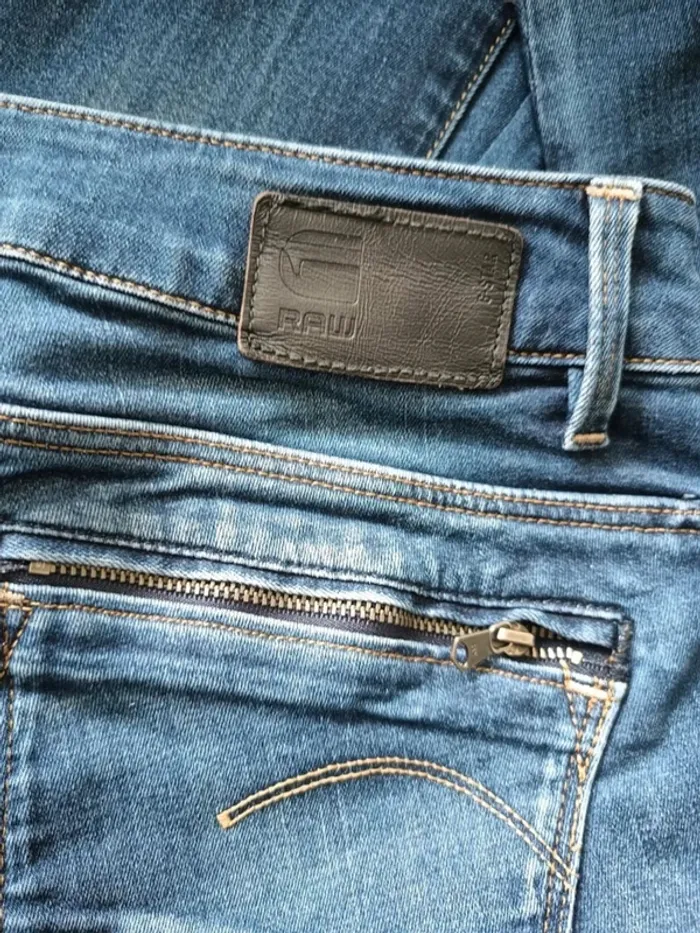 Jean G-Star raw coupe skinny mid ,taille mi-haute ,stretch - photo numéro 8