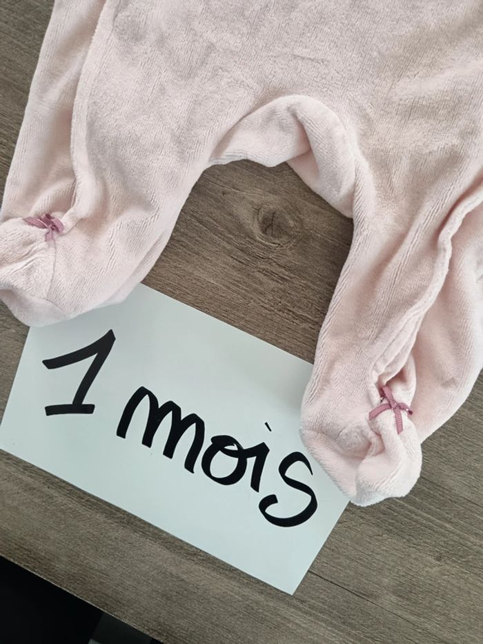 🌞Pyjama vieux rose orchestra 1 mois - photo numéro 4