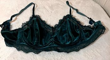 Soutien Gorge Chic En Velours Et Dentelle Taille L
