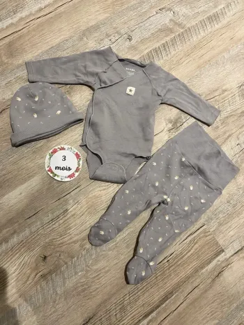 Ensemble 3 pièces bébé Kiabi