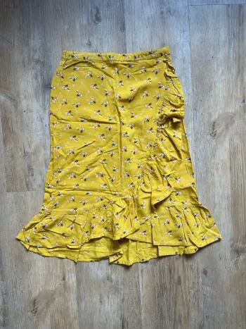 Jupe longue jaune Kiabi