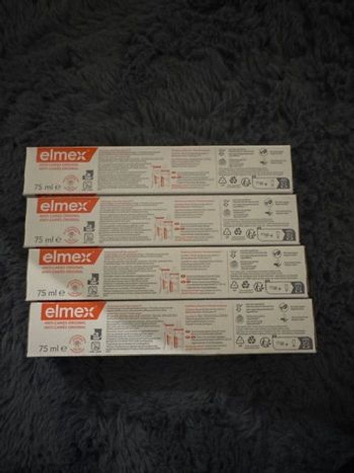 Lot 4 dentifrices Elmex Anti-Caries Original – Neufs - photo numéro 2