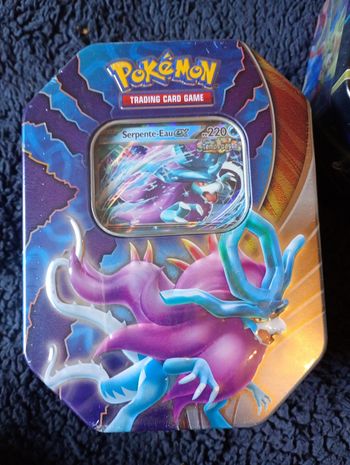 Pokémon Tin Serpente Eau EX FR scellée + 4 boosters