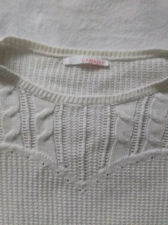 Petit pull blanc 38 - photo numéro 2
