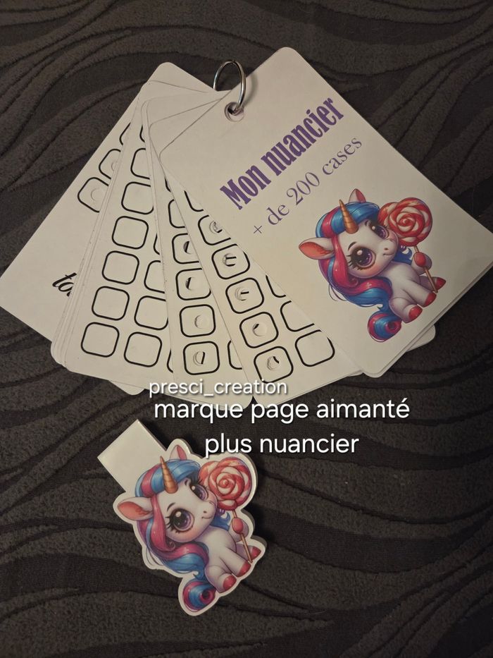Marque page magnétique + nuancier