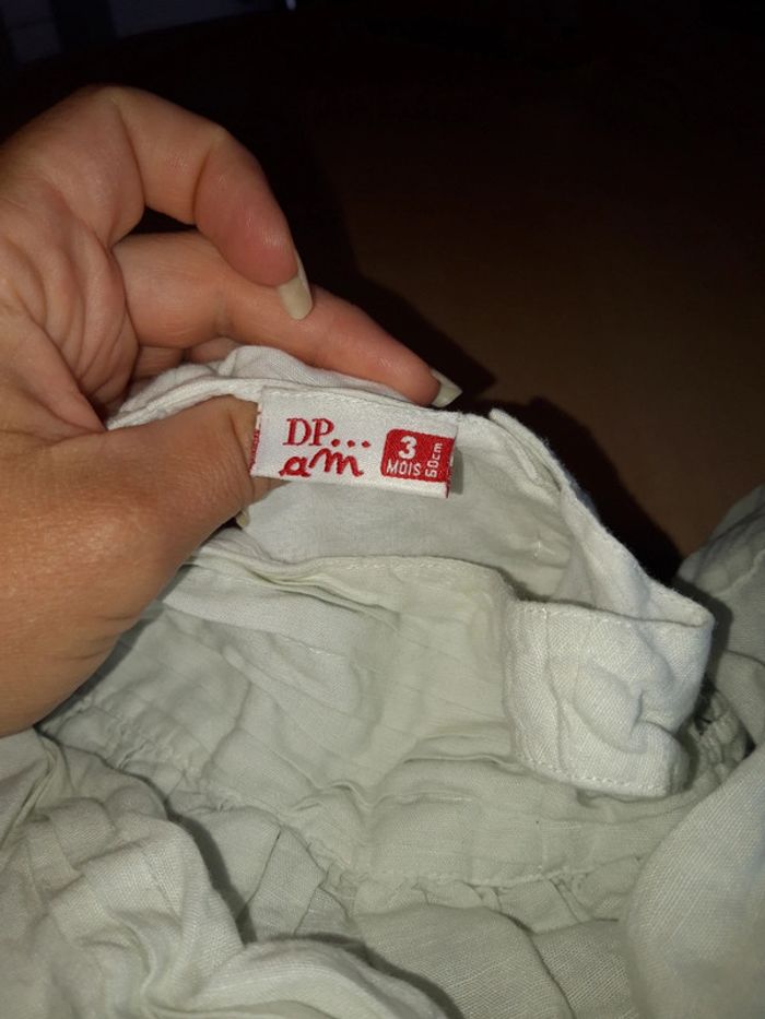 Robe 3 mois lin et coton - photo numéro 5